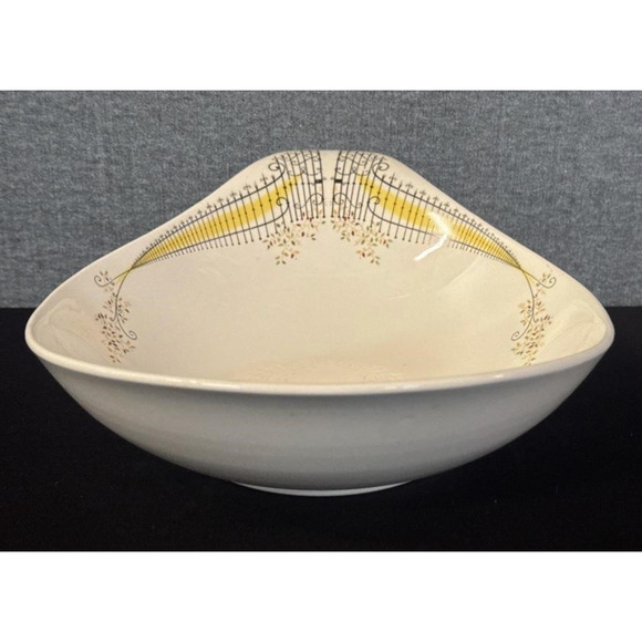 MCM Hall China Eva Zeisel Hallcraft, Buckingham Pattern Oval Serving Dish 12" - Picture 1 of 5